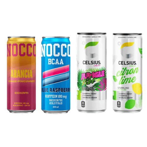 Energy Starter Mix 12-pack NOCCO & Celsius